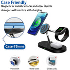 Cargador Inalámbrico 3 en 1 TIMESS 15W – iPhone 12–16, Apple Watch 4–10 y AirPods Pro (USB-C)