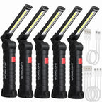 Linterna LED COB Portátil Recargable ESMARTER | Magnética 360° USB para Camping y Trabajo