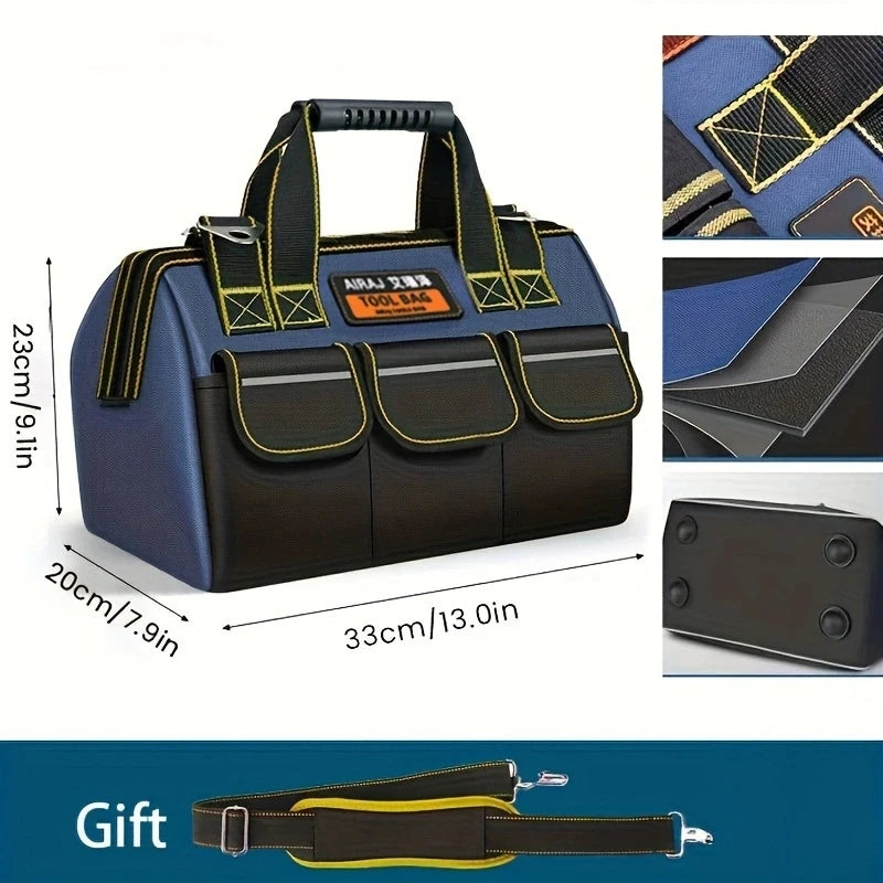 Bolsa de Herramientas AIRAJ 1680D Impermeable – Electricista, Alta Capacidad (13”–18”)