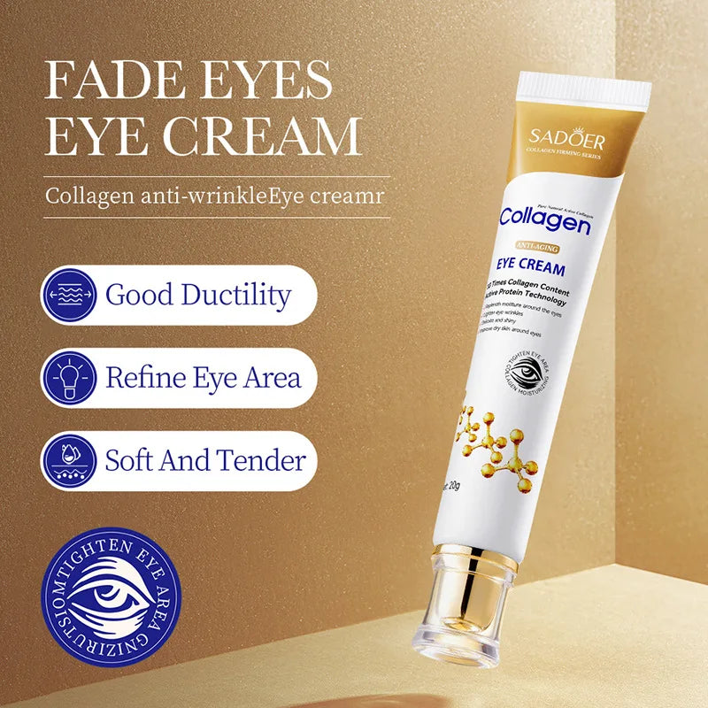 Crema de Ojos Sadoer con Colágeno Anti Ojeras e Hidratante