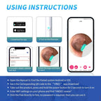 Limpiador de Oídos Inteligente 1296 P con Cámara y Wi-Fi – Earpick USB-C, 6 LED, Visualización en App