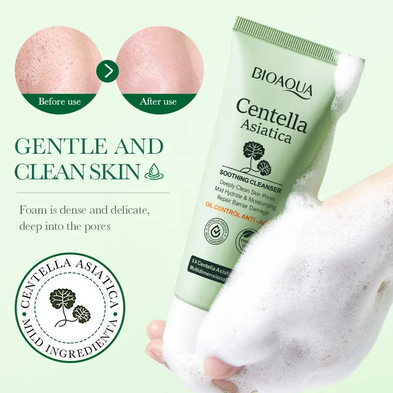 Limpiador Facial BIOAQUA Centella Asiática Control Grasa 100g