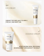 Set de Cuidado Facial LAIKOU: Crema, Serum y Contorno de Ojos
