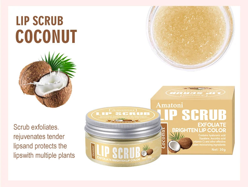 Exfoliante Labial Lip Scrub 30g Frutas Hidratante