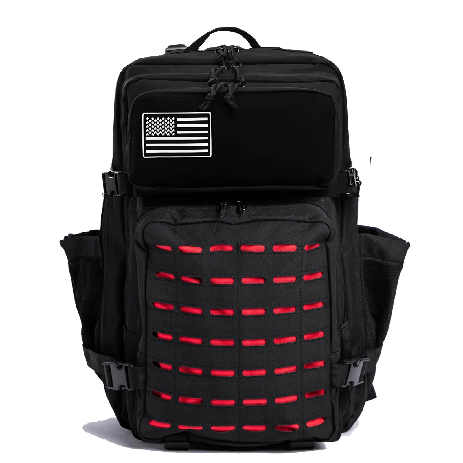 Mochila Táctica MOLLE 25L/50L con 2 Portabotellas – Senderismo, Caza, Gimnasio y EDC