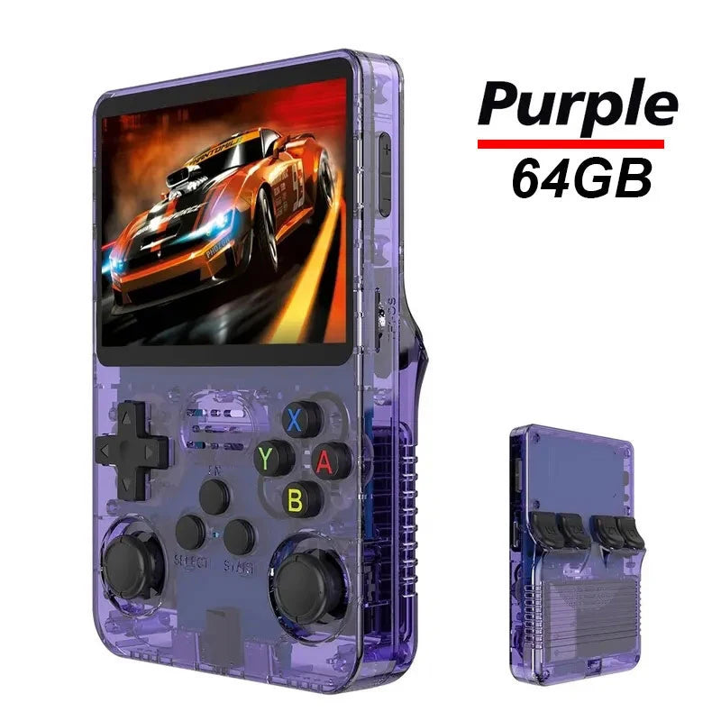 Consola Retro Portátil R36S 128GB | 3.5” IPS, 20 Emuladores, 15.000 Juegos, Batería 3200mAh
