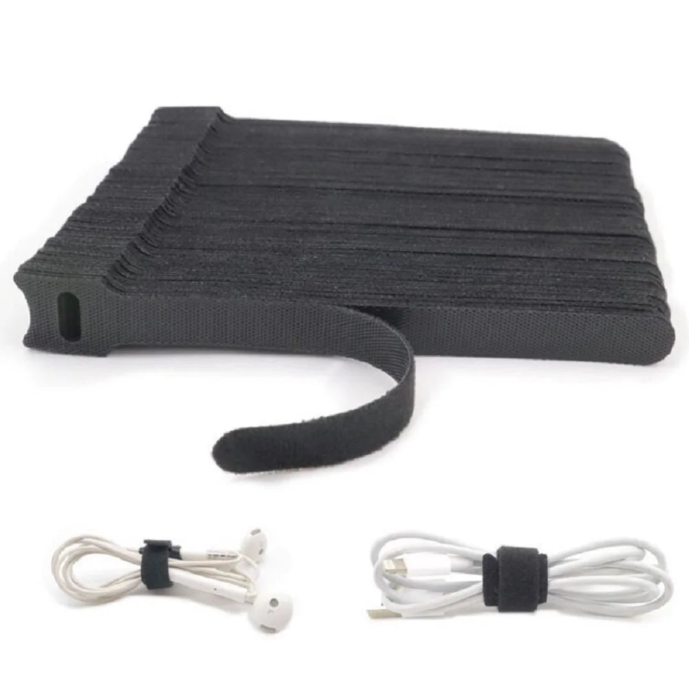 Tiras de Nylon Reutilizables para Cables 15×1 cm (Gancho y Bucle)