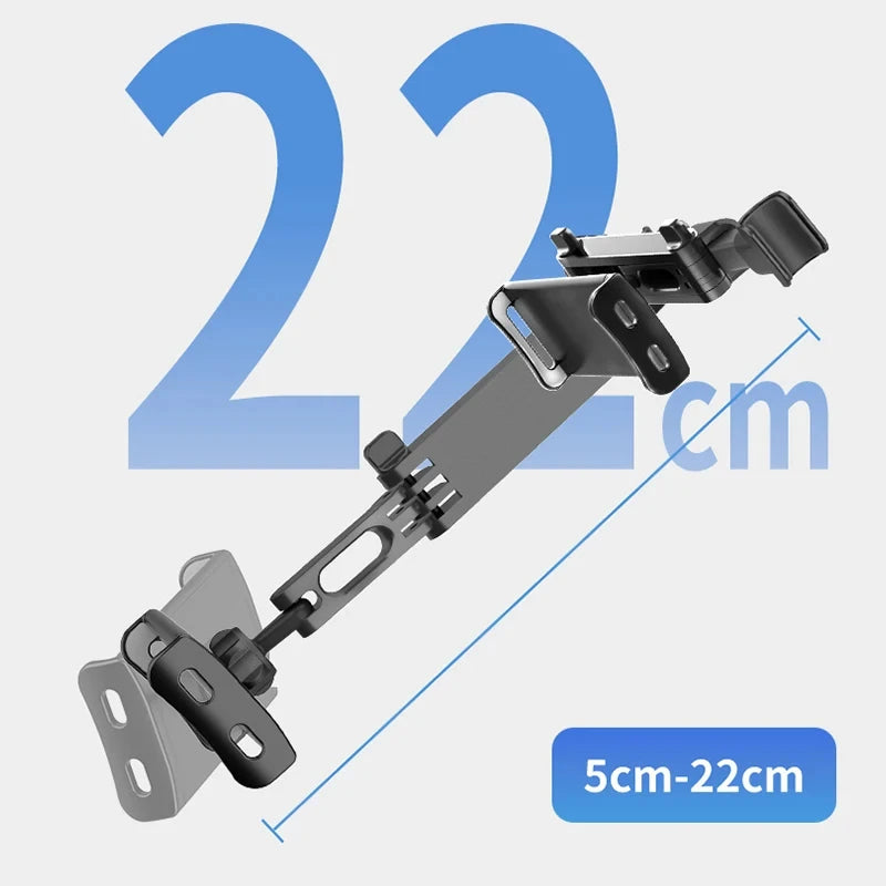 Soporte de Reposacabezas para Auto 360° Telescópico – Teléfono y Tablet 5″–12,9″