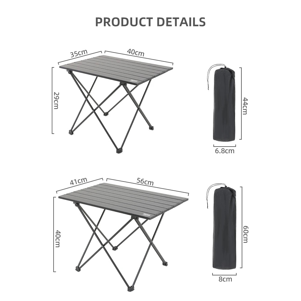 Mesa Plegable de Camping Tarka Aluminio Ultraligera