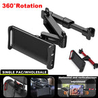 Soporte de Reposacabezas para Auto 360° Telescópico – Teléfono y Tablet 5″–12,9″