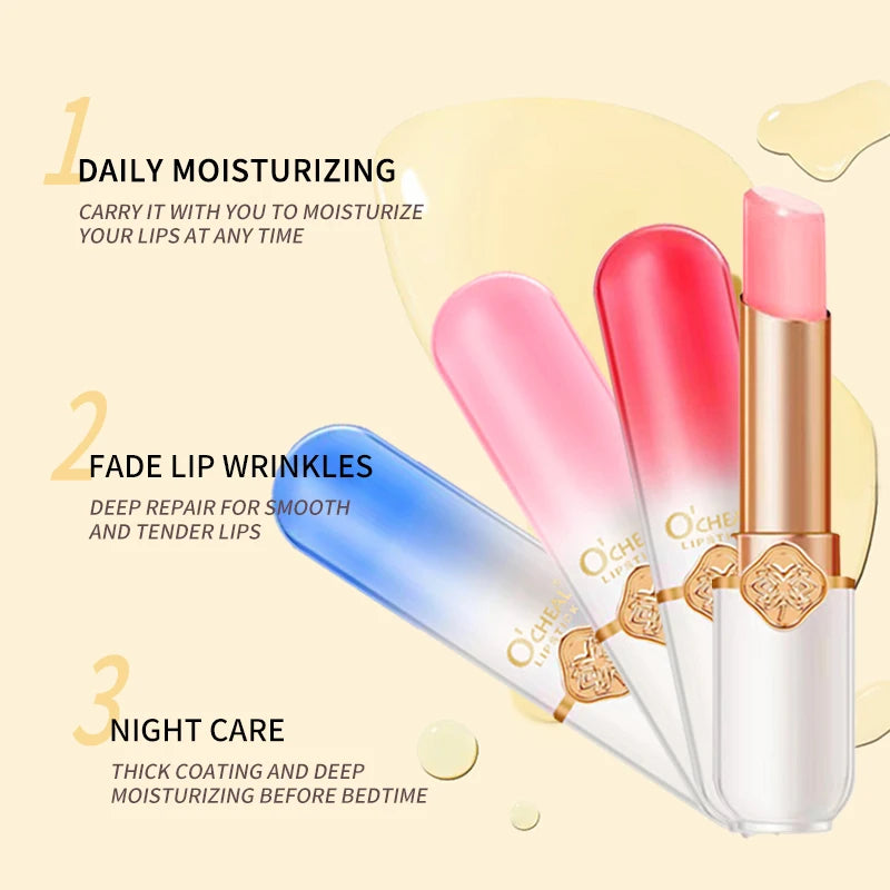 Labial frutal O’CHEAL | Hidratante, waterproof y cambia de color