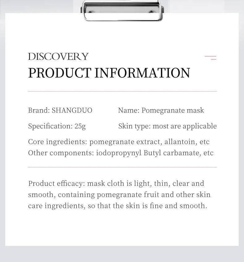 Pack 8 Mascarillas Faciales Coreanas Hidratantes y Reafirmantes