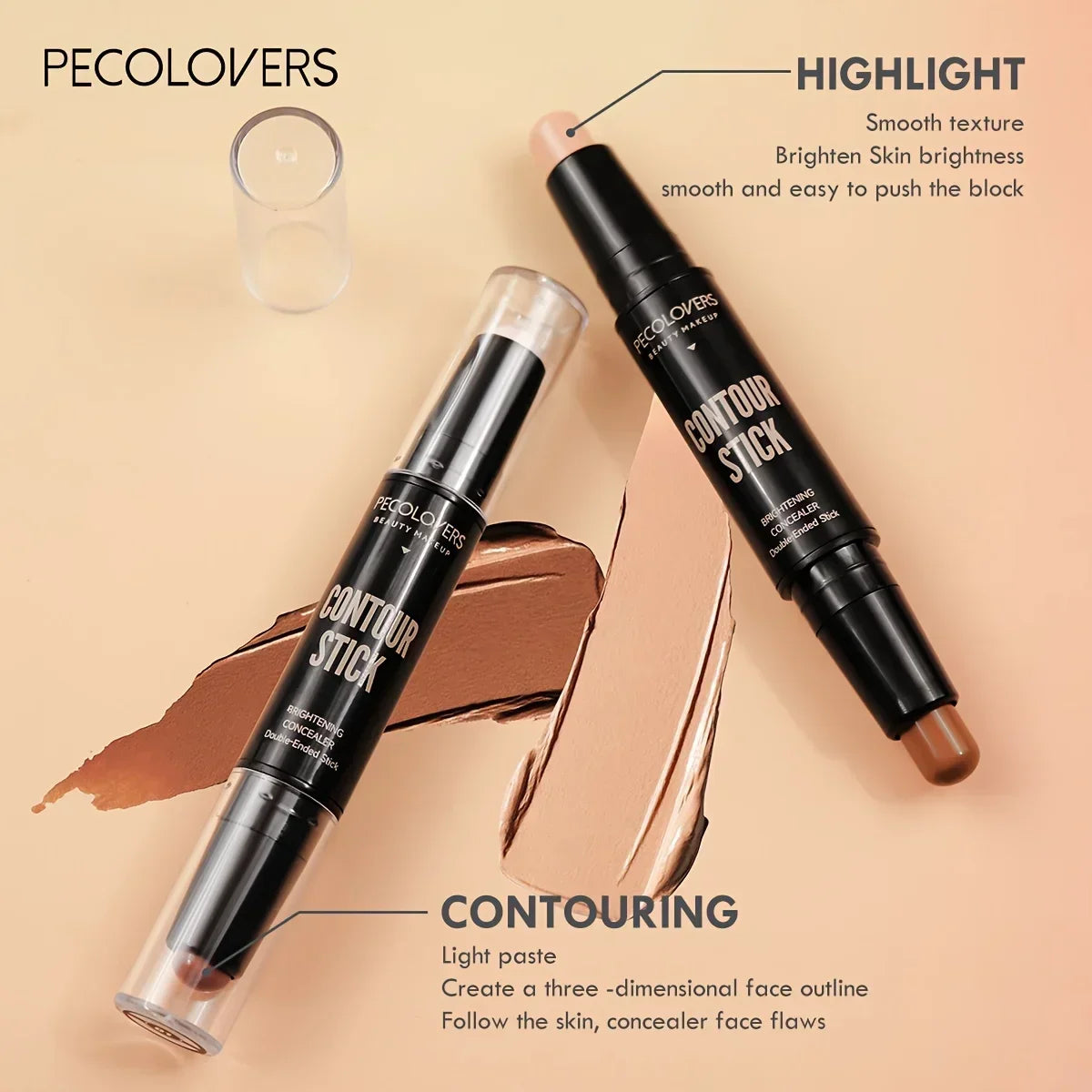 Corrector de Maquillaje en Lápiz para Ojeras y Contorno | Larga Duración