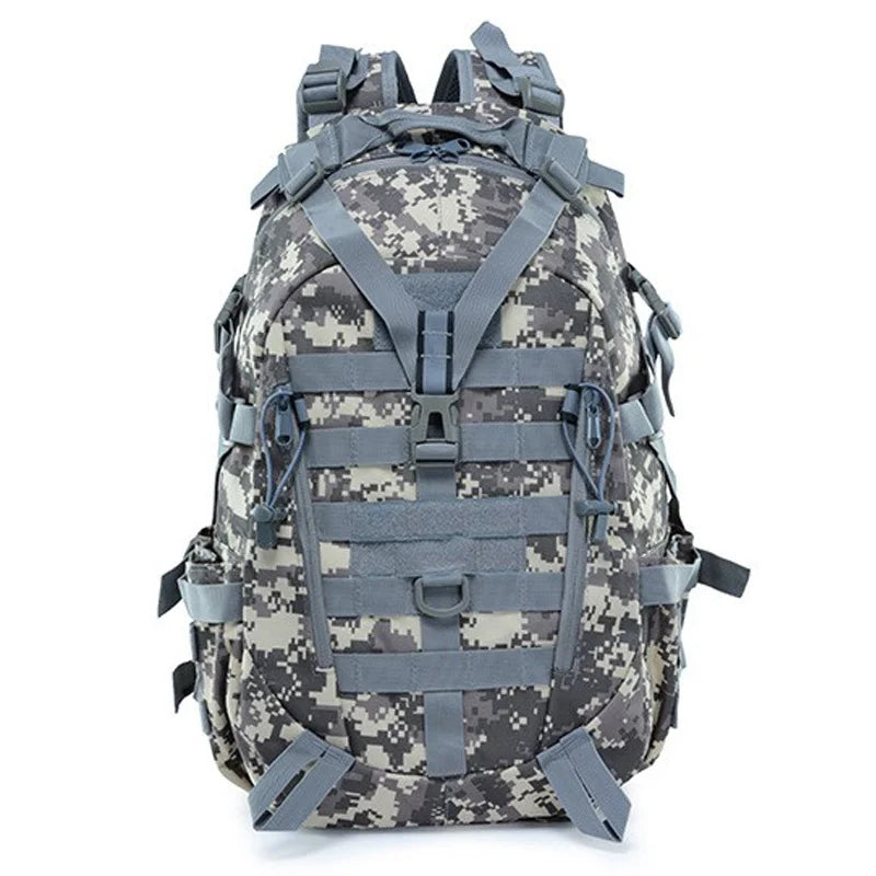 Mochila Táctica MOLLE Reflectante – Camping, Senderismo y Supervivencia