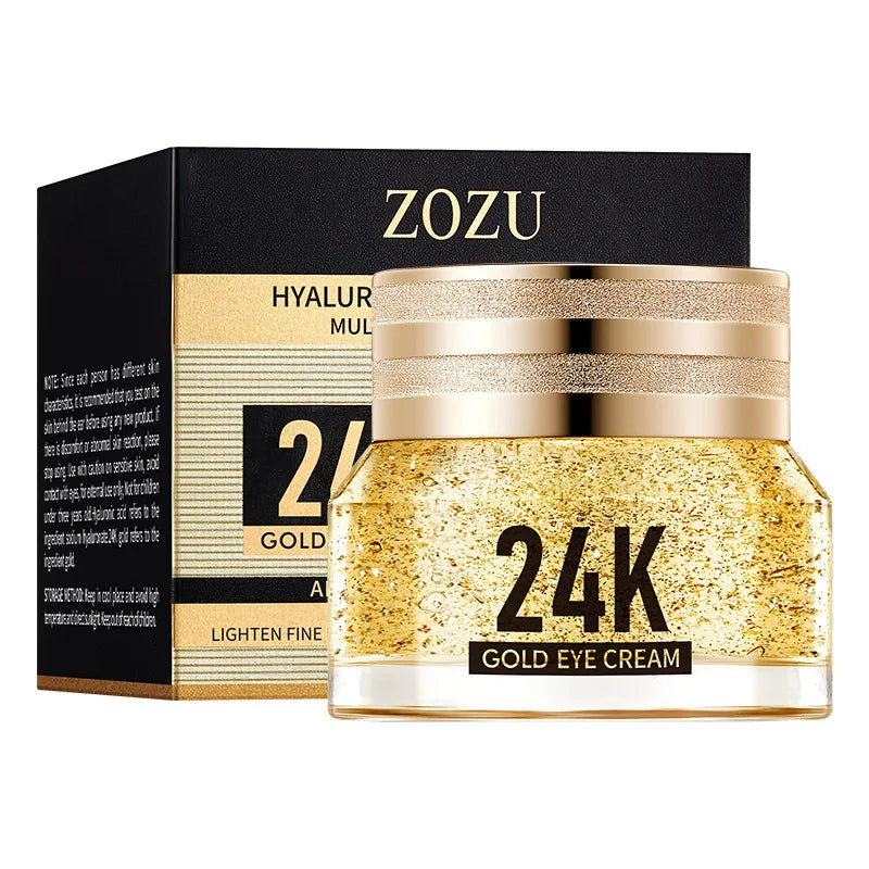 Crema Contorno de Ojos con Oro 24k y Ácido Hialurónico Anti Ojeras
