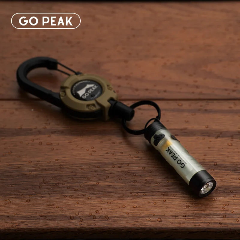 Linterna Mini de Bolsillo Gopeak 300 lm – Recargable con Clip y Zoom