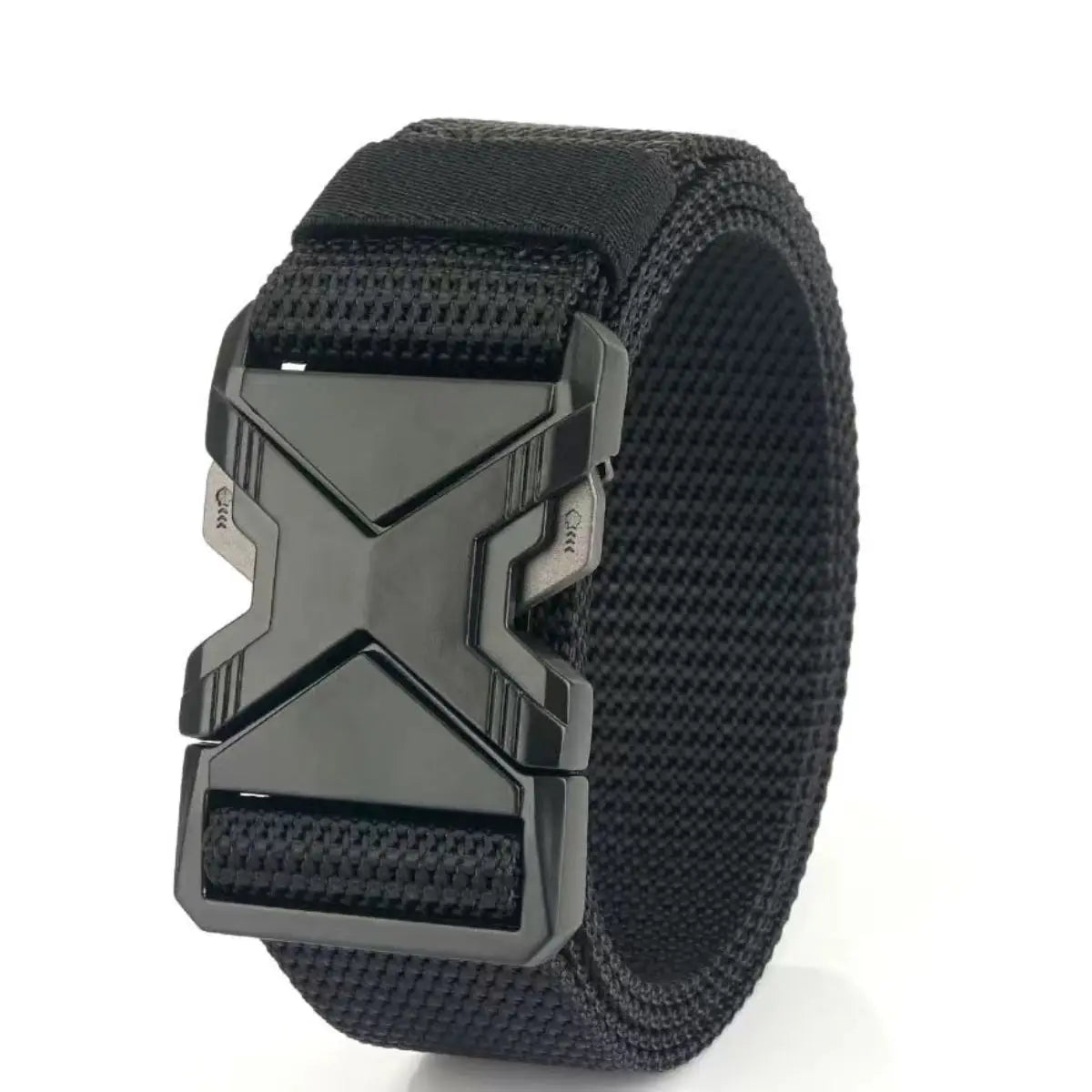 Cinturón Táctico de Nylon con Hebilla Plástica “Orejas Rojas” – Militar, Entrenamiento y Outdoor