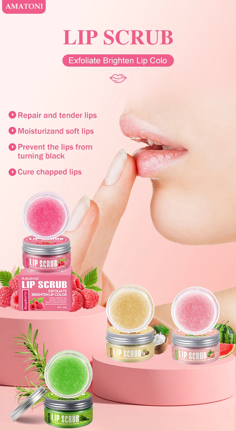 Exfoliante Labial Lip Scrub 30g Frutas Hidratante