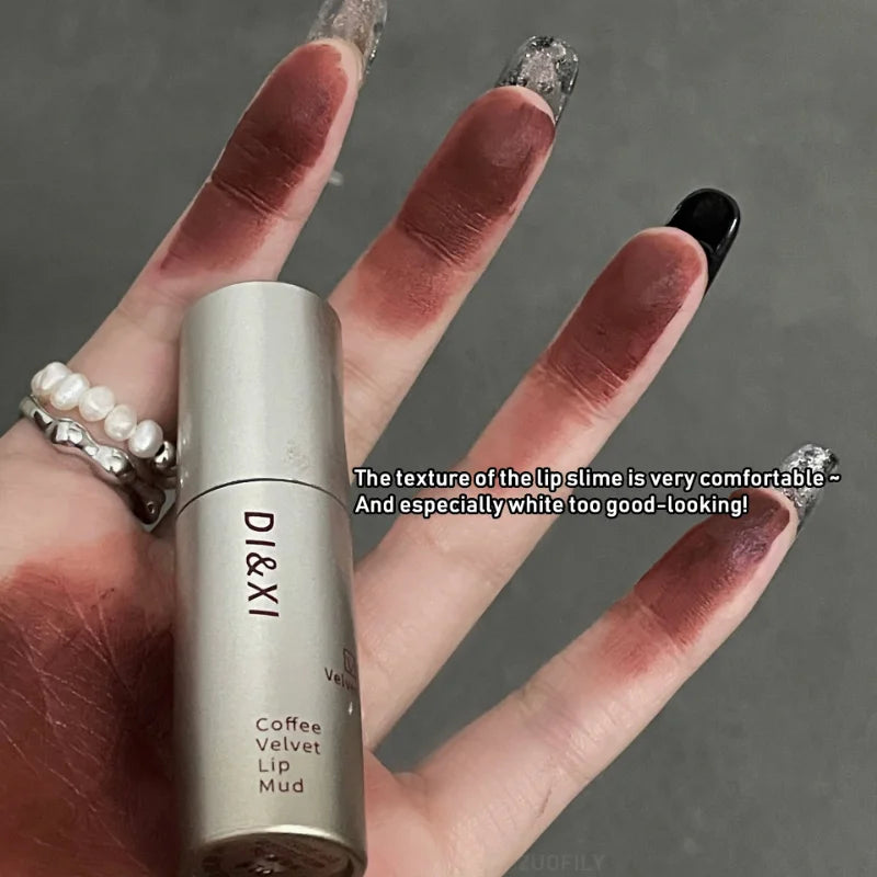 Lip Gloss Mate Waterproof Larga Duración Nude & Brown