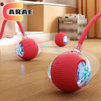 Pelota Interactiva Inteligente para Gatos | Juguete Automático Recargable con Cola y Sensores