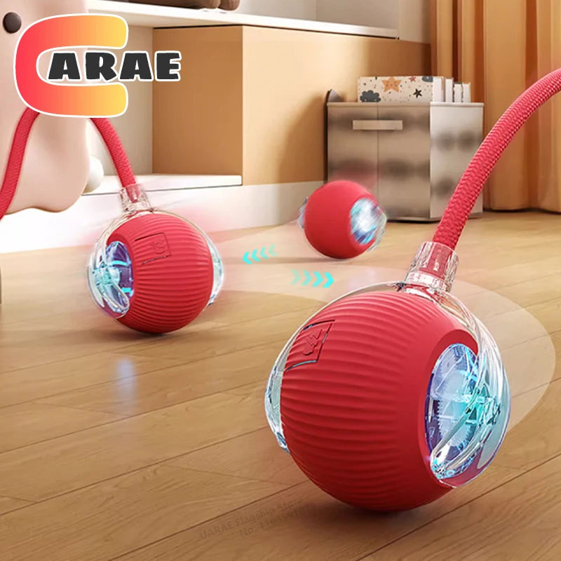 Pelota Interactiva Inteligente para Gatos | Juguete Automático Recargable con Cola y Sensores