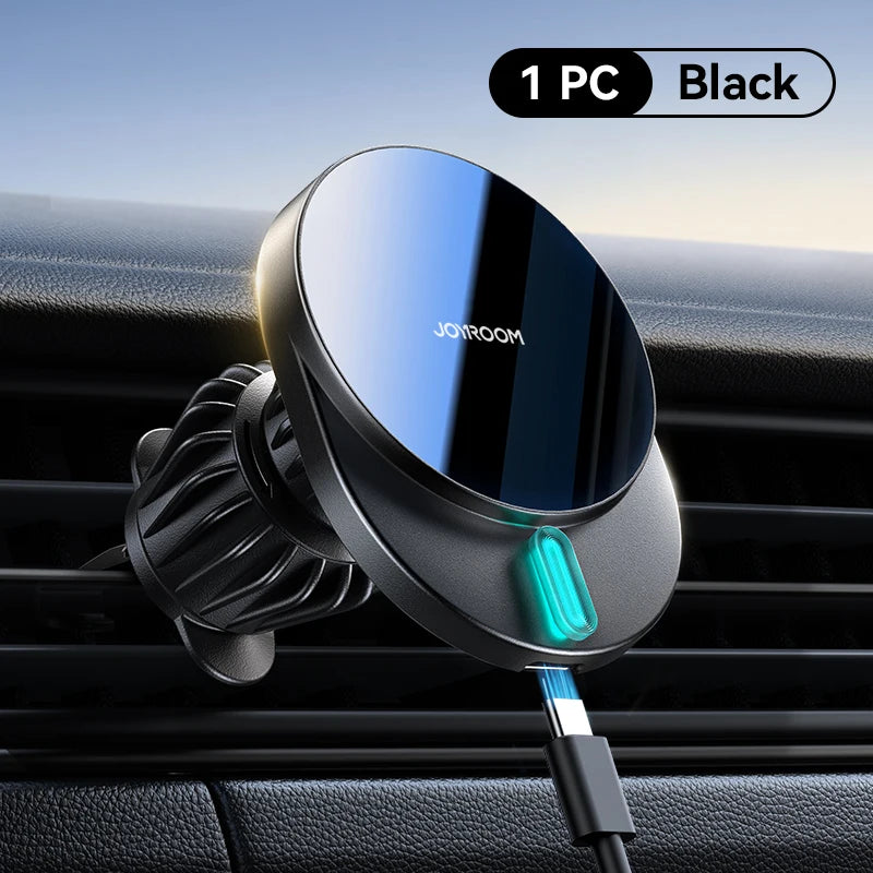 Joyroom JR-ZS409 Cargador Coche 15W – Soporte Magnético MagSafe para iPhone 12–16 (Rejilla de Ventilación)