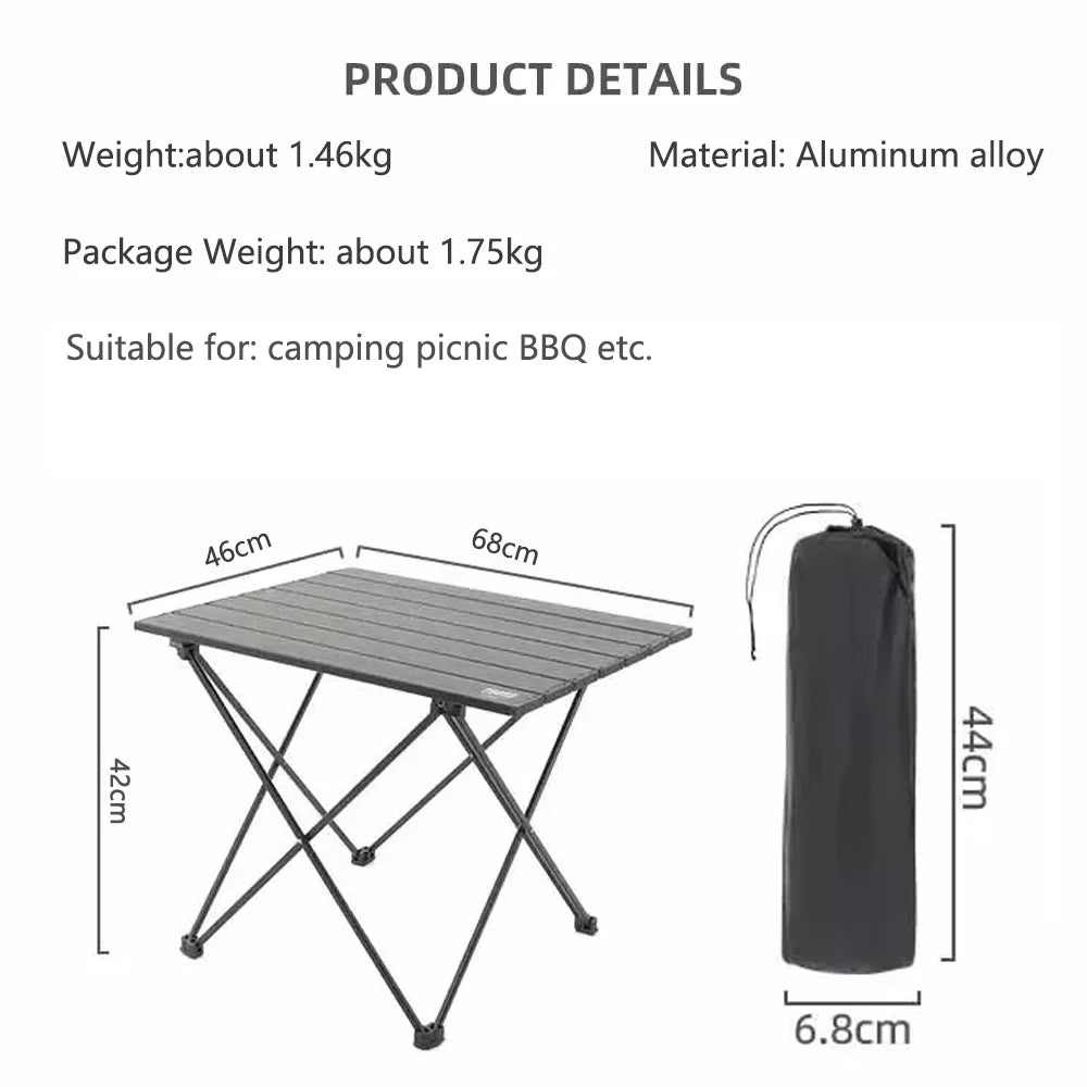 Mesa Plegable de Camping Tarka Aluminio Ultraligera