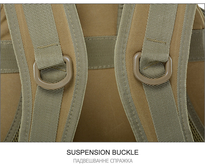 Mochila Táctica MOLLE Reflectante – Camping, Senderismo y Supervivencia