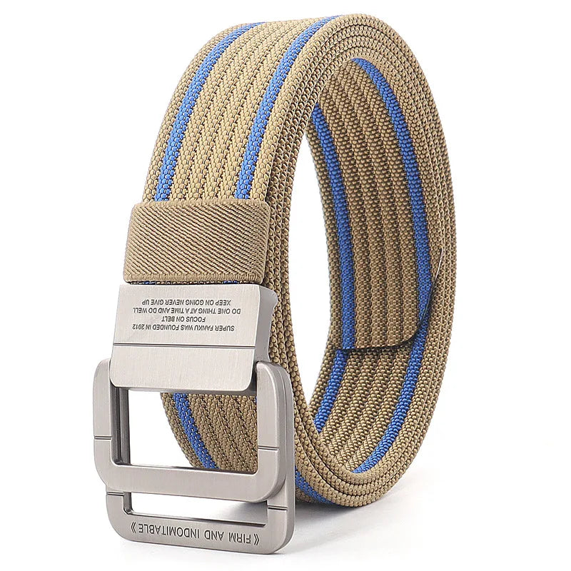 Cinturón Táctico de Nylon con Hebilla Plástica “Orejas Rojas” – Militar, Entrenamiento y Outdoor