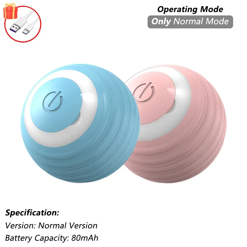 Pelota Interactiva Inteligente para Gatos | Juguete Automático Recargable con Cola y Sensores