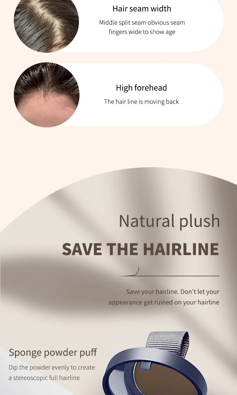 Polvo capilar O’CHEAL | Relleno natural de línea de cabello y cejas