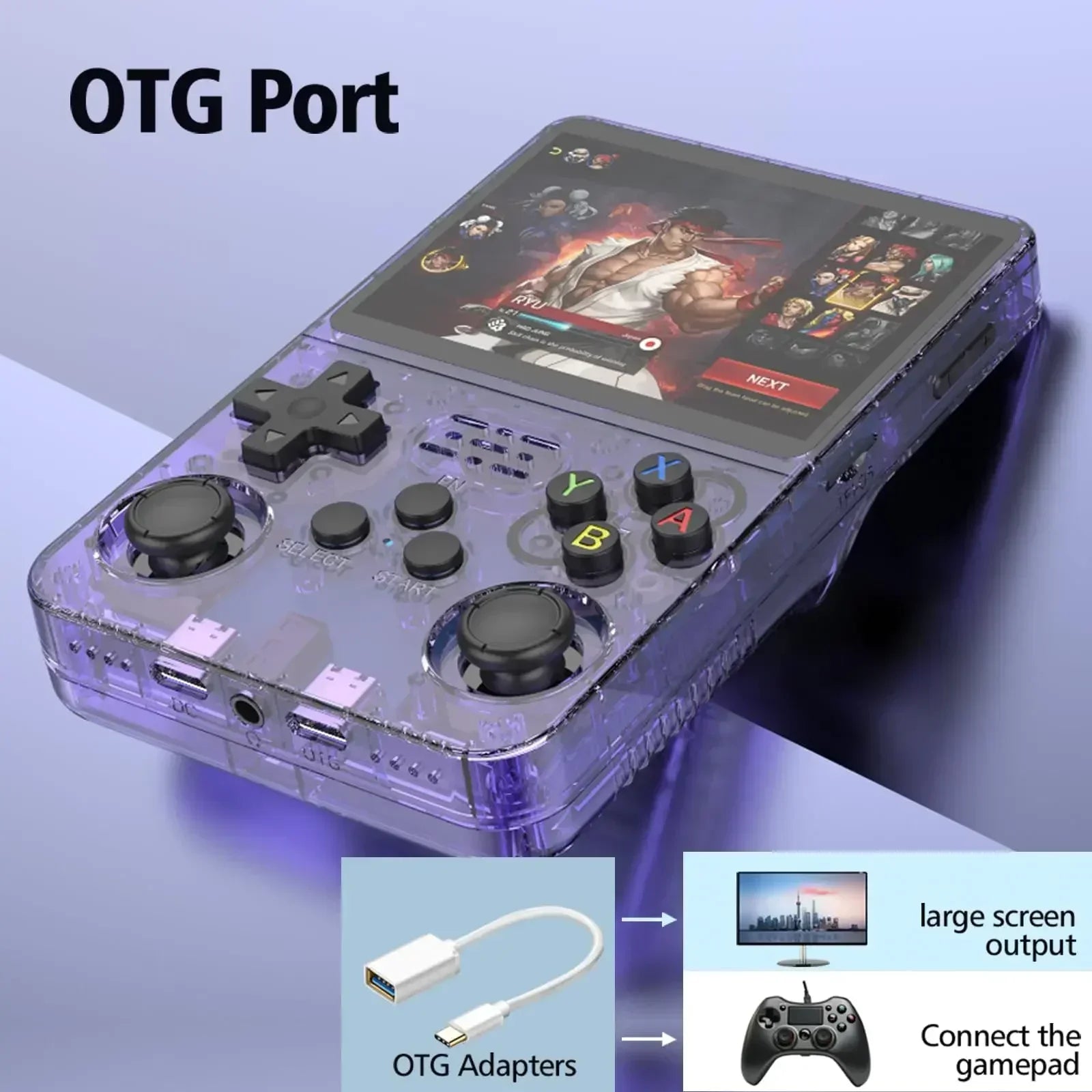 Consola Retro Portátil R36S 128GB | 3.5” IPS, 20 Emuladores, 15.000 Juegos, Batería 3200mAh