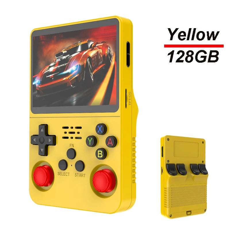 Consola Retro Portátil R36S 128GB | 3.5” IPS, 20 Emuladores, 15.000 Juegos, Batería 3200mAh