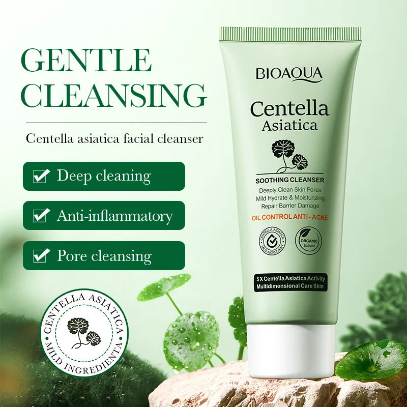 Limpiador Facial BIOAQUA Centella Asiática Control Grasa 100g