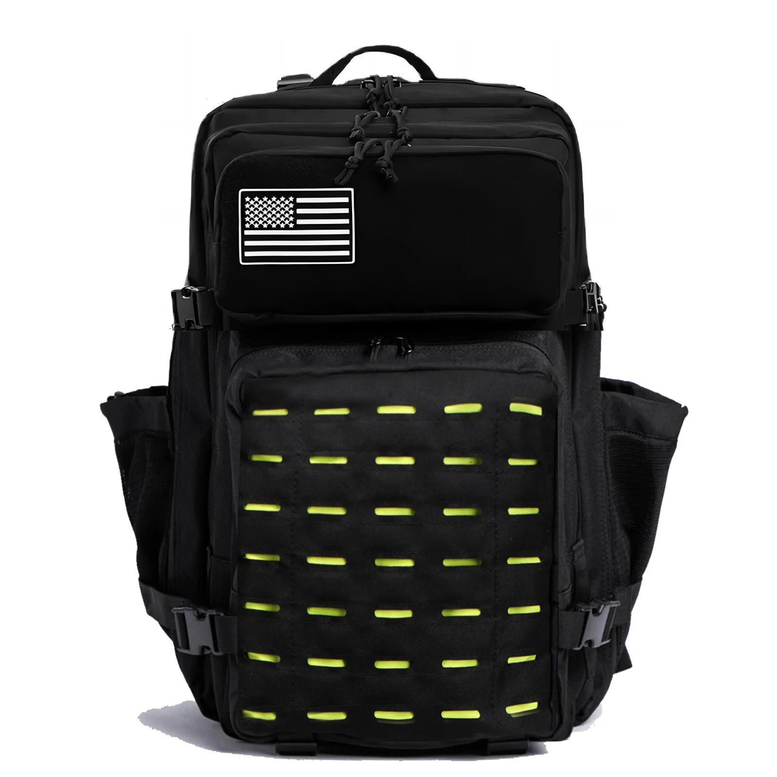Mochila Táctica MOLLE 25L/50L con 2 Portabotellas – Senderismo, Caza, Gimnasio y EDC