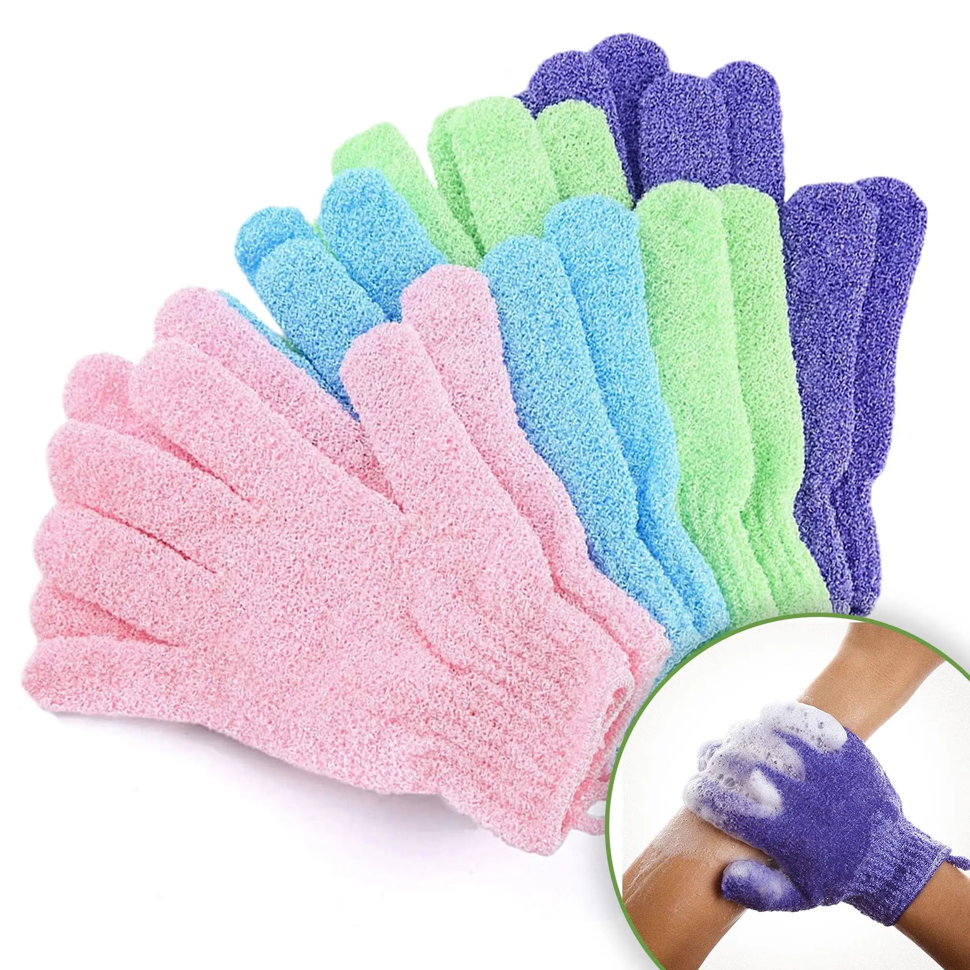 Guantes Exfoliantes para Ducha y Baño | Pack 1 a 10 Unidades