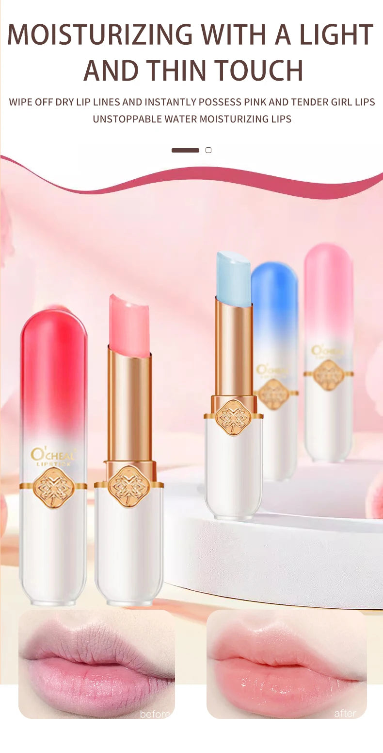 Labial frutal O’CHEAL | Hidratante, waterproof y cambia de color