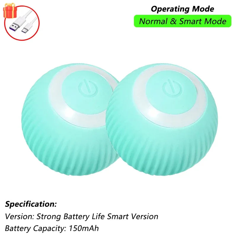Pelota Interactiva Inteligente para Gatos | Juguete Automático Recargable con Cola y Sensores