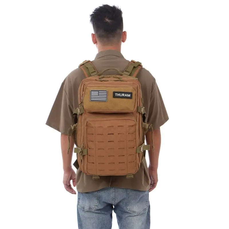 Mochila Táctica MOLLE 25L/50L con 2 Portabotellas – Senderismo, Caza, Gimnasio y EDC