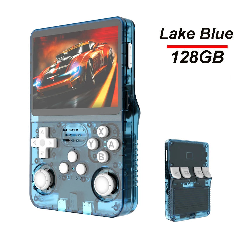 Consola Retro Portátil R36S 128GB | 3.5” IPS, 20 Emuladores, 15.000 Juegos, Batería 3200mAh