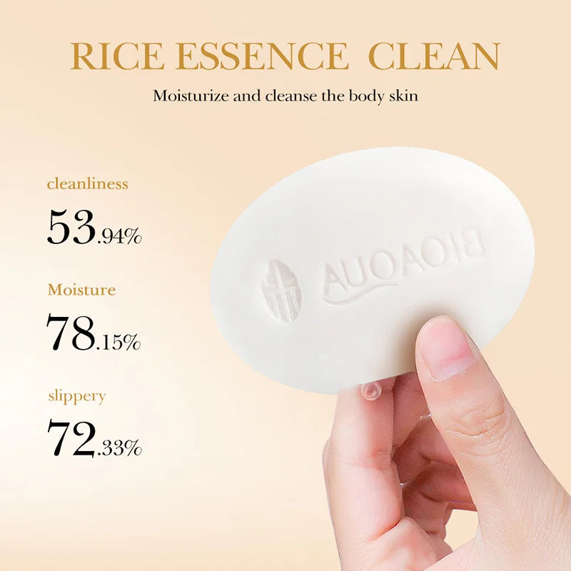 Jabón facial de arroz blanco BIOAQUA | Limpieza e hidratación