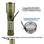 Linterna LED Shan Bao 3000 LM Impermeable con Zoom – Recargable, 5000 mAh, Ilumina a +500 m y Enciende Objetos