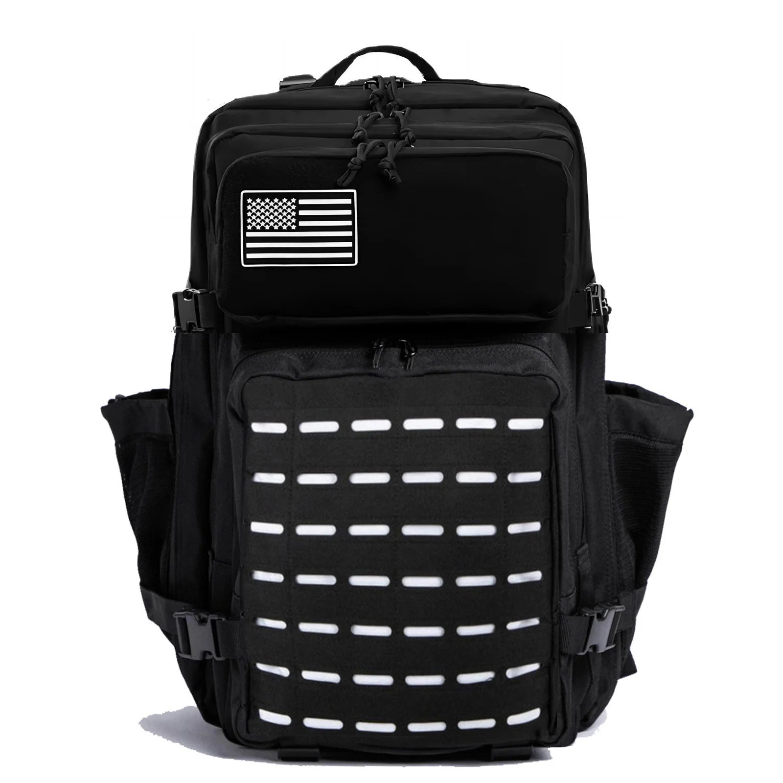 Mochila Táctica MOLLE 25L/50L con 2 Portabotellas – Senderismo, Caza, Gimnasio y EDC
