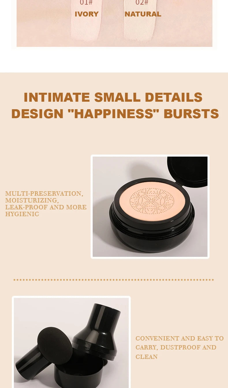 BB Cream Air Cushion Ocheal con Esponja Mushroom 20g