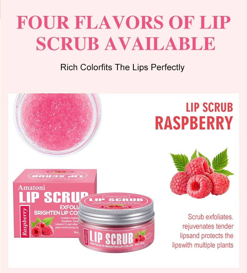 Exfoliante Labial Lip Scrub 30g Frutas Hidratante