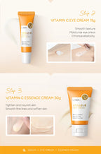 Set de Cuidado Facial LAIKOU: Crema, Serum y Contorno de Ojos