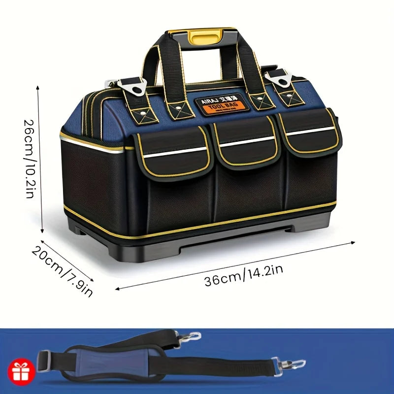 Bolsa de Herramientas AIRAJ 1680D Impermeable – Electricista, Alta Capacidad (13”–18”)