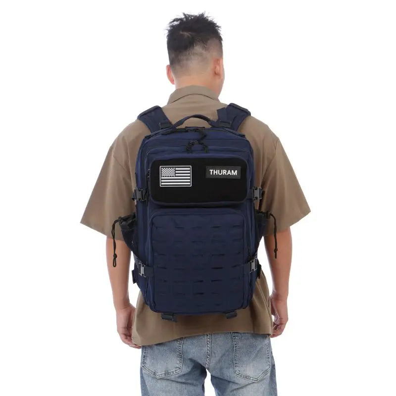 Mochila Táctica MOLLE 25L/50L con 2 Portabotellas – Senderismo, Caza, Gimnasio y EDC