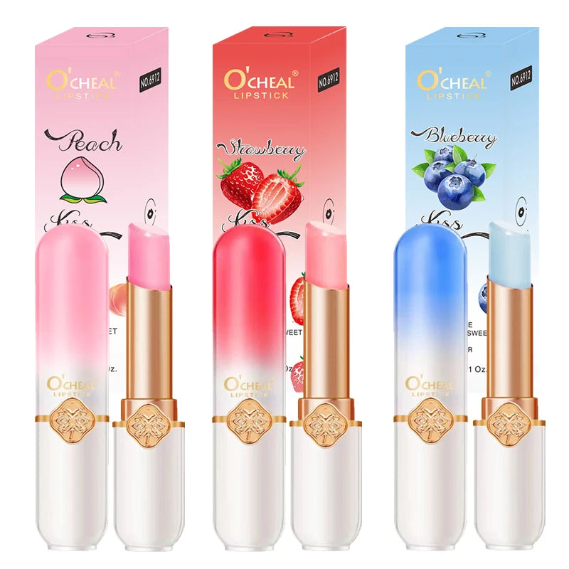 Labial frutal O’CHEAL | Hidratante, waterproof y cambia de color