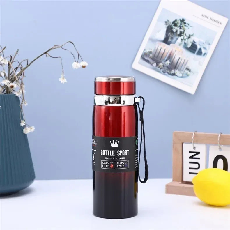 Botella Térmica 1 L de Acero Inoxidable – Termo para Agua, Té y Café (Libre de BPA)